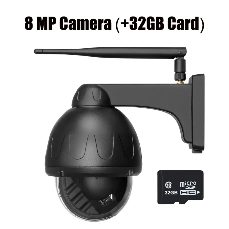 3.6mm EU 플러그 8MP 카메라 32G 카드