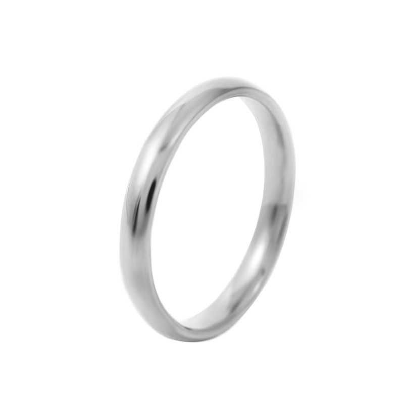 Anello in argento semplice da 2 mm