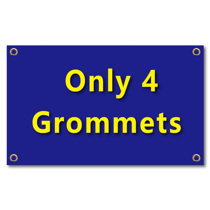 Fyra mässing GROMMETS-180X 240CM