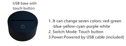 Usb Base With Touch Button