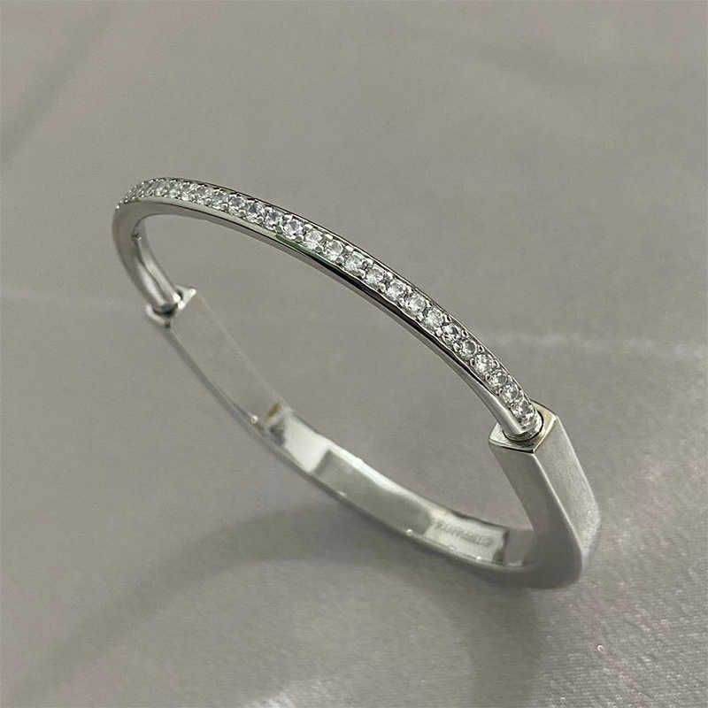 Lås diamantarmband platinum (halv d