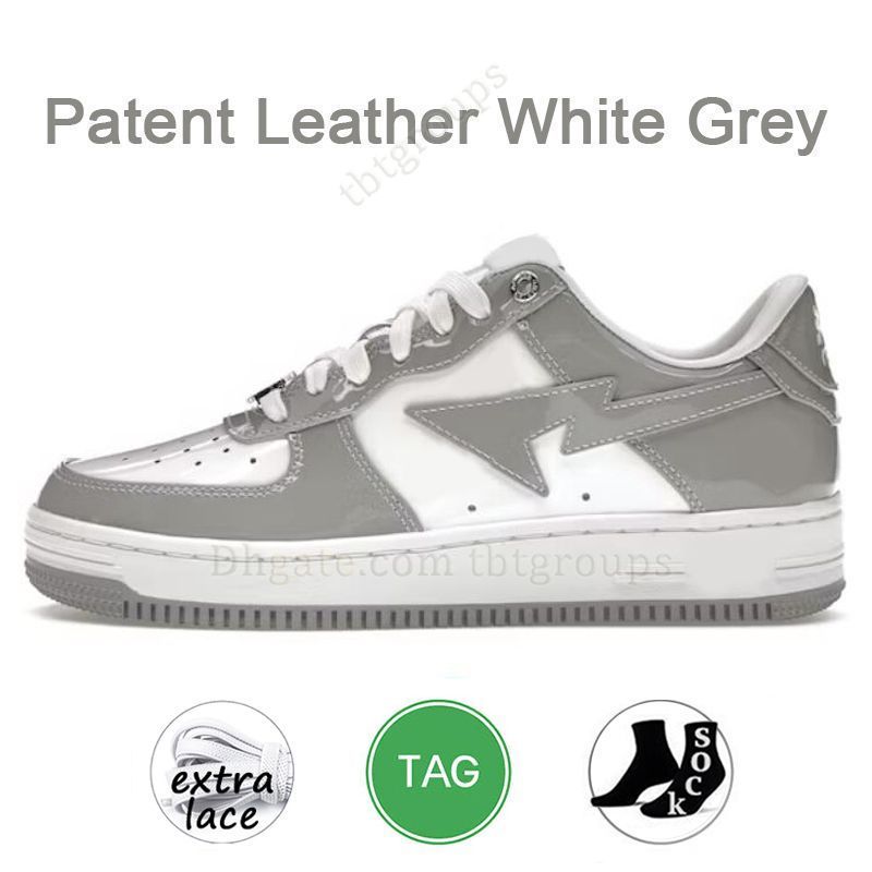 A08 Patent Leather White Grey 36-47