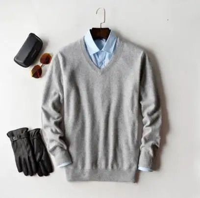 V-neck Gray