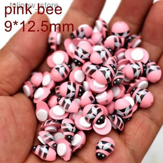 Pink Bee-9x12mm