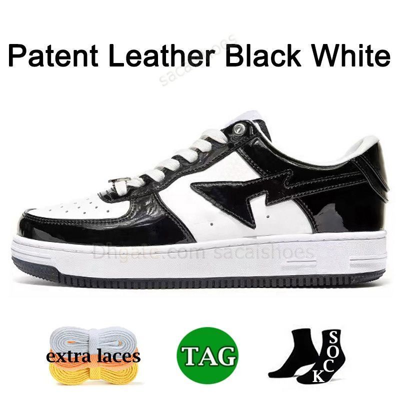 A13 Patent Leather Black White 36-47