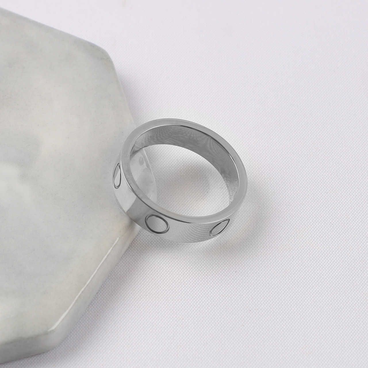 Anello con carta da 6 mm senza diamante x argento