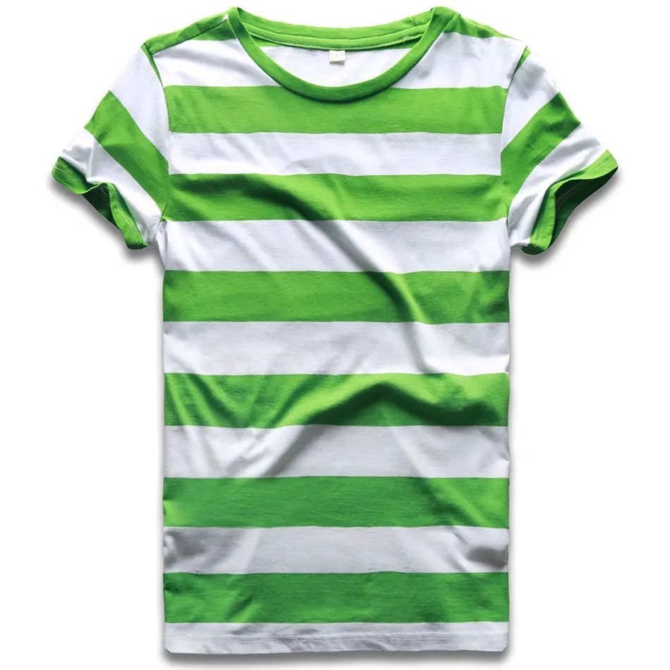 Green White Stripe