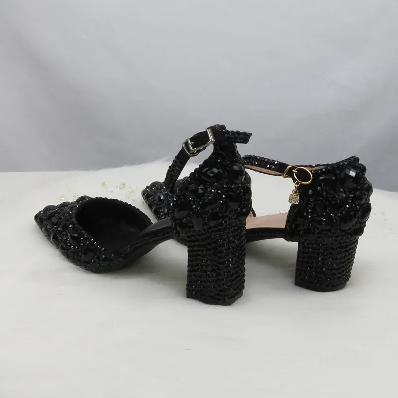 Czarne buty 8 cm