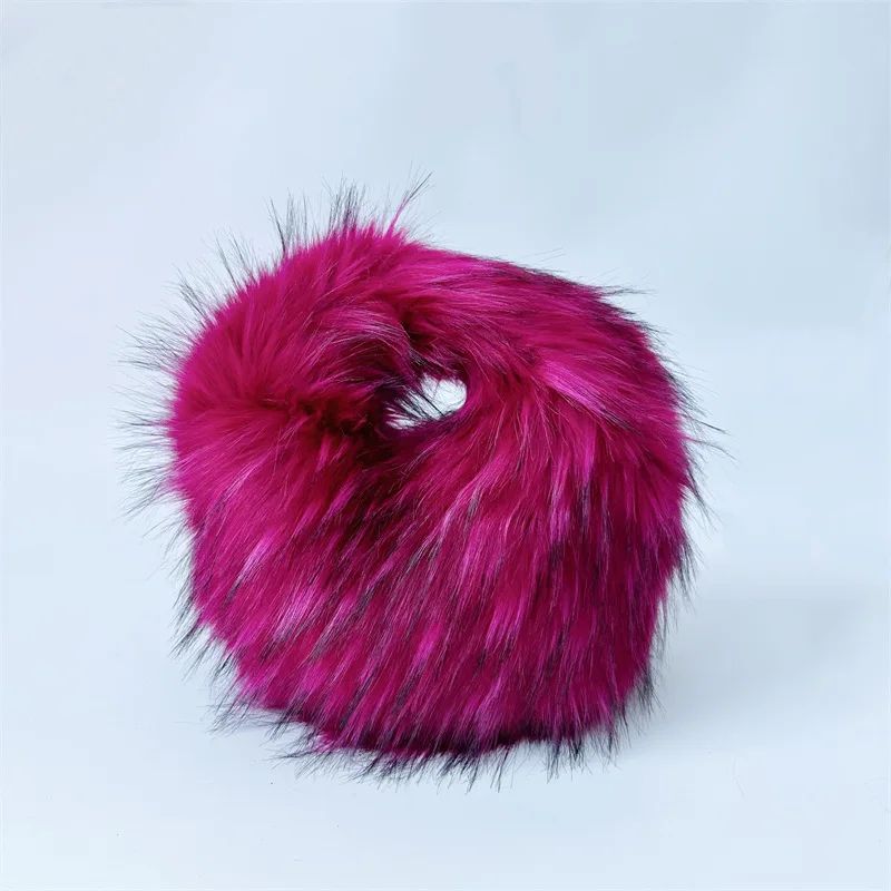 rose fur bag