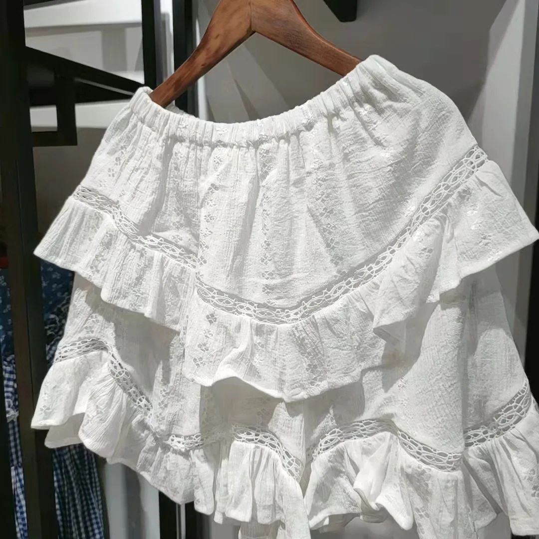 A White Shorts Skirt