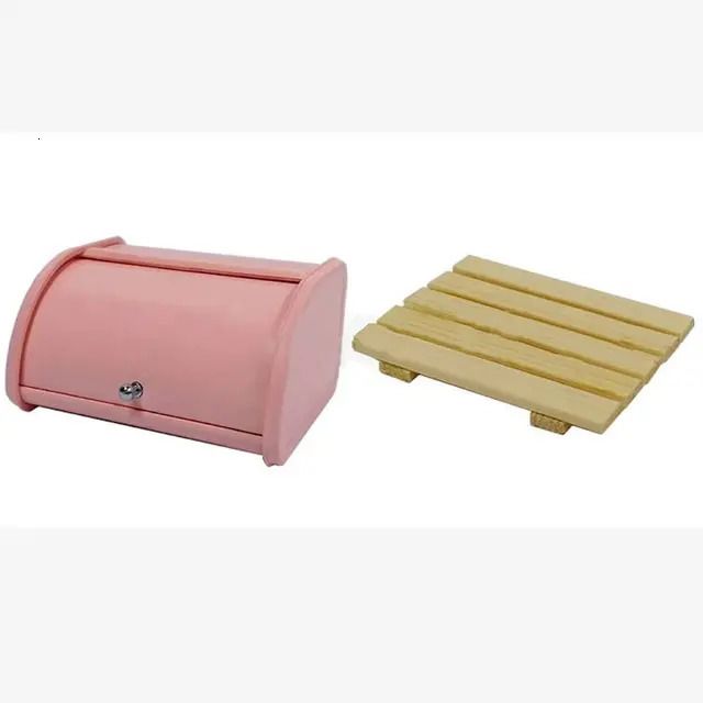 Caixa de pão rosa