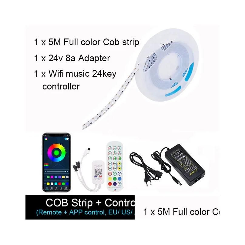 Wifi Music 24Key Cob Strip Kit