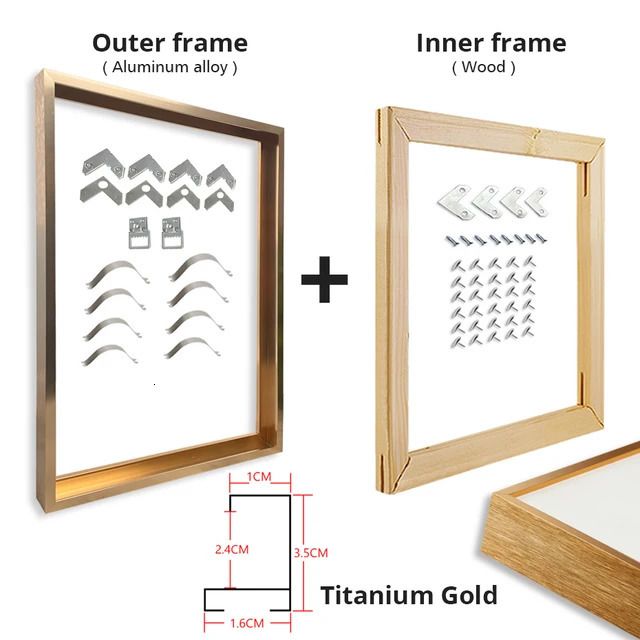 Titanium Gold Wood-50x75 cm