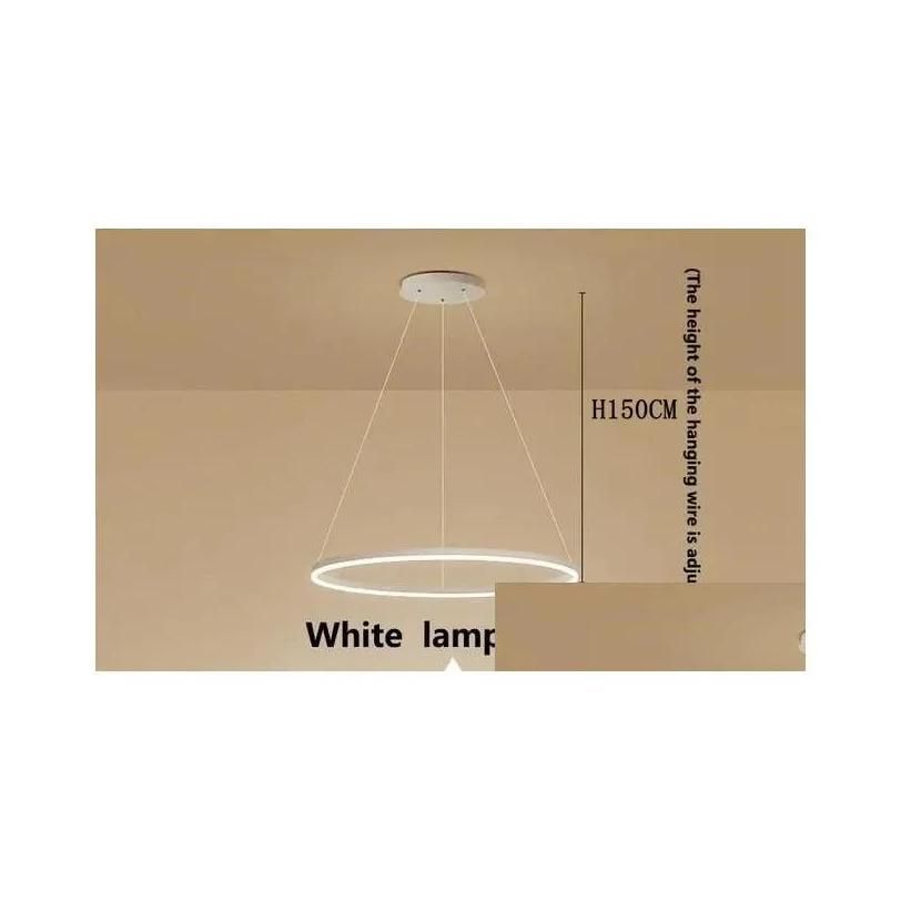 Corps de lampe blanc à lumière chaude Dia60Cm