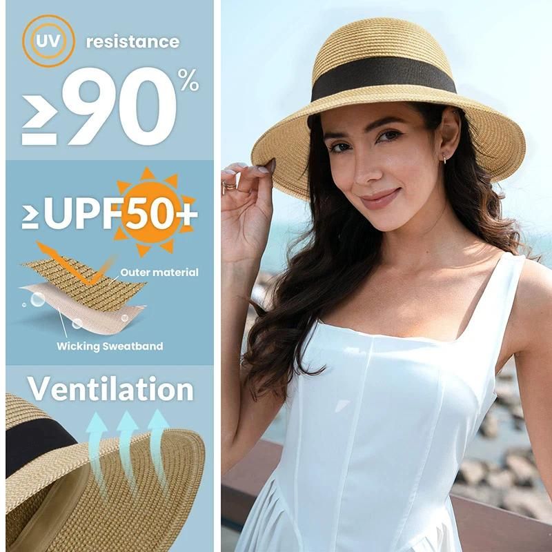 UV Straw Hat Beige