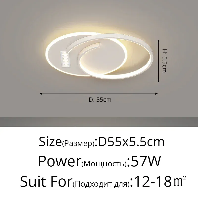 Warmweiß ohne Fernbedienung B Weiß 55 cm 57 W