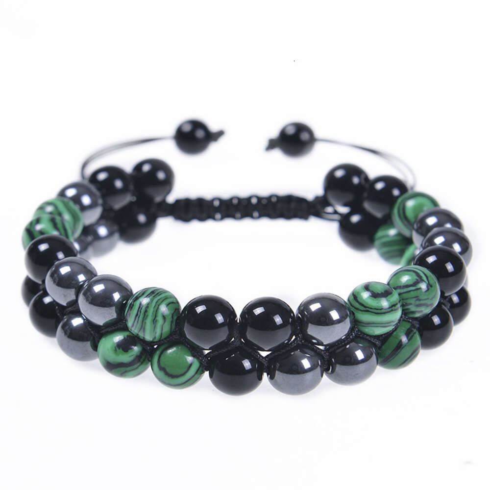 8MM - Malachite Bracelet (3 beads)