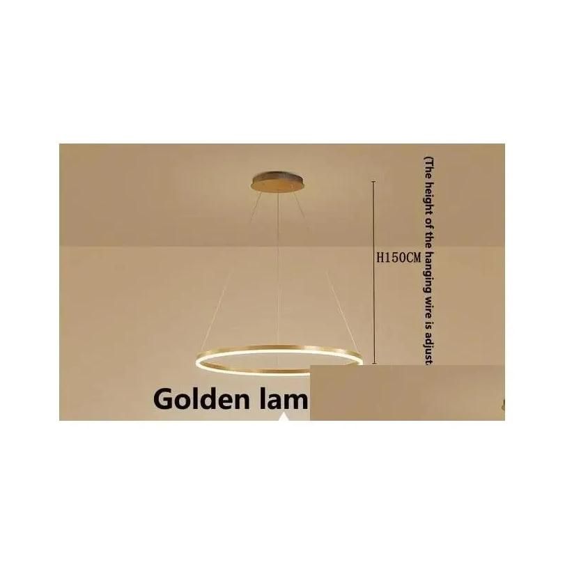 Warm Light Dia40Cm Golden Lamp Body