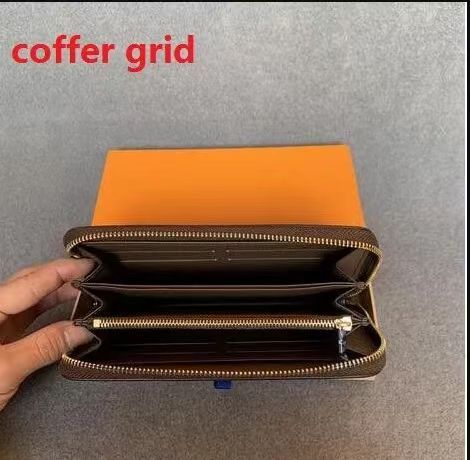 Brown grid wallet