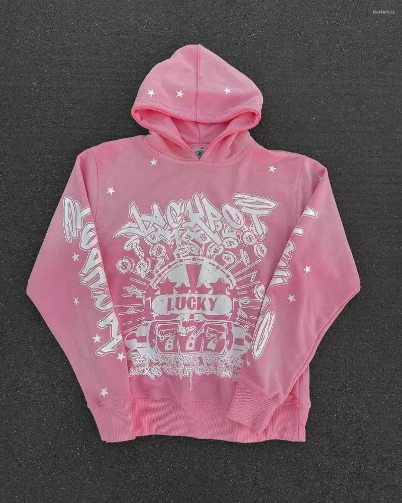 Sweat à capuche rose