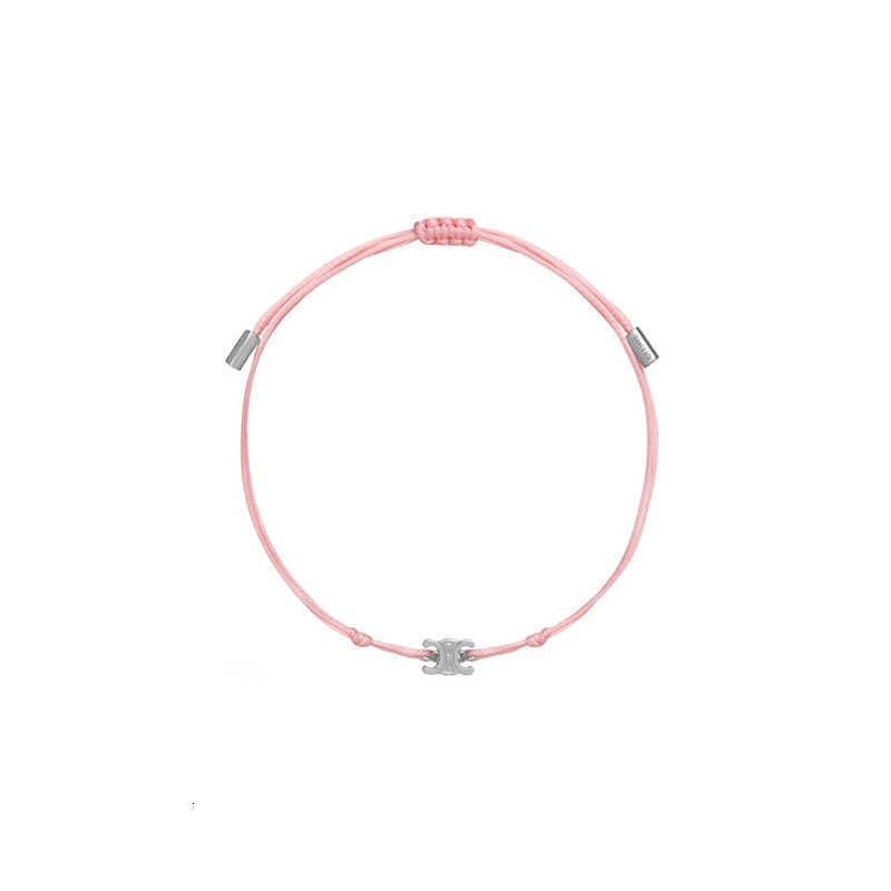 Pink Handrope - Platinum Pendant