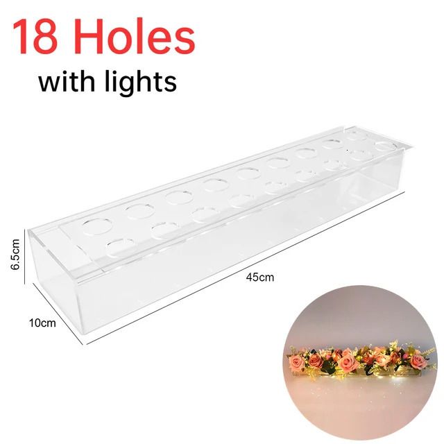 18 holes met lichten