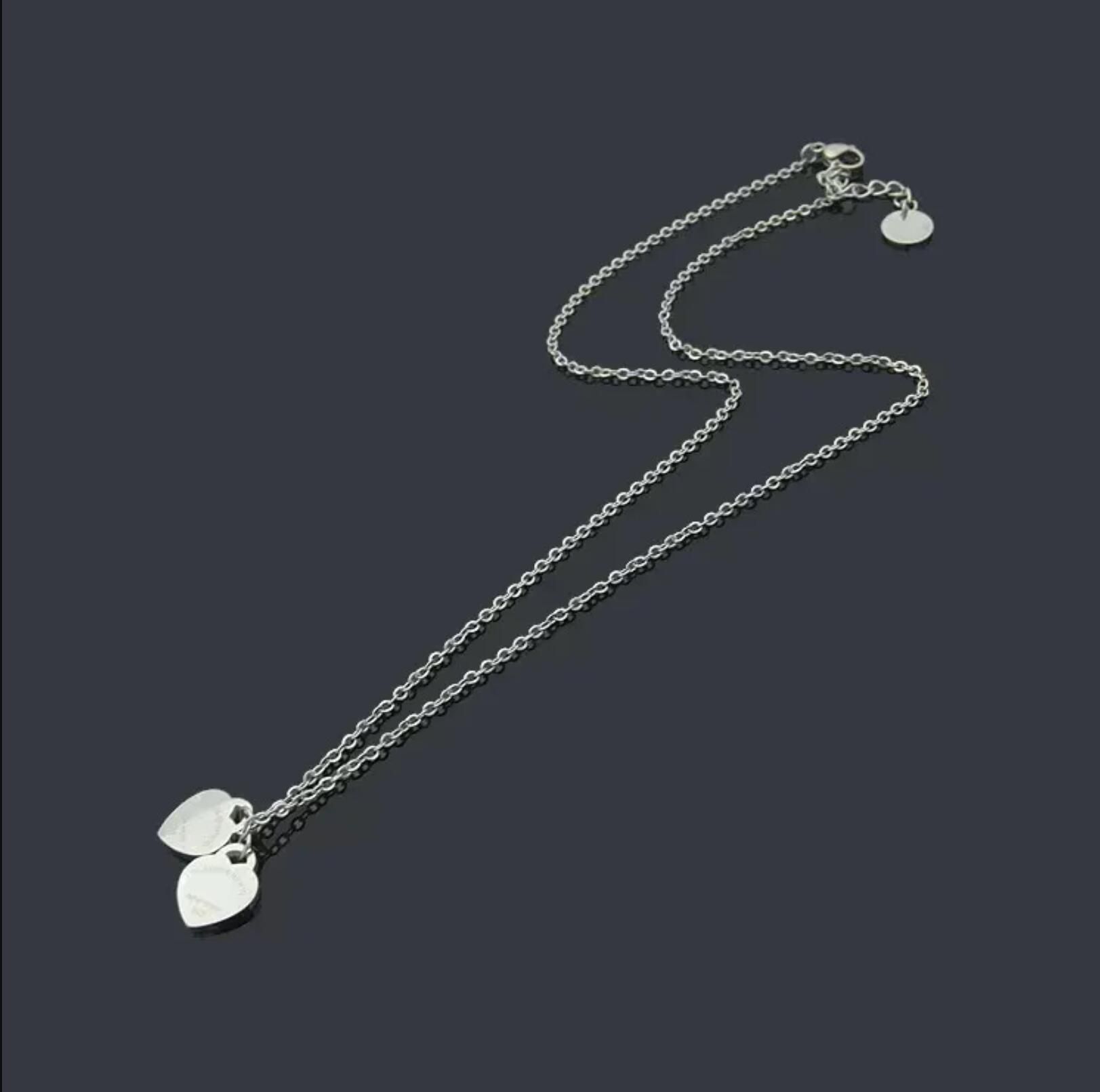 Double Silver Necklace
