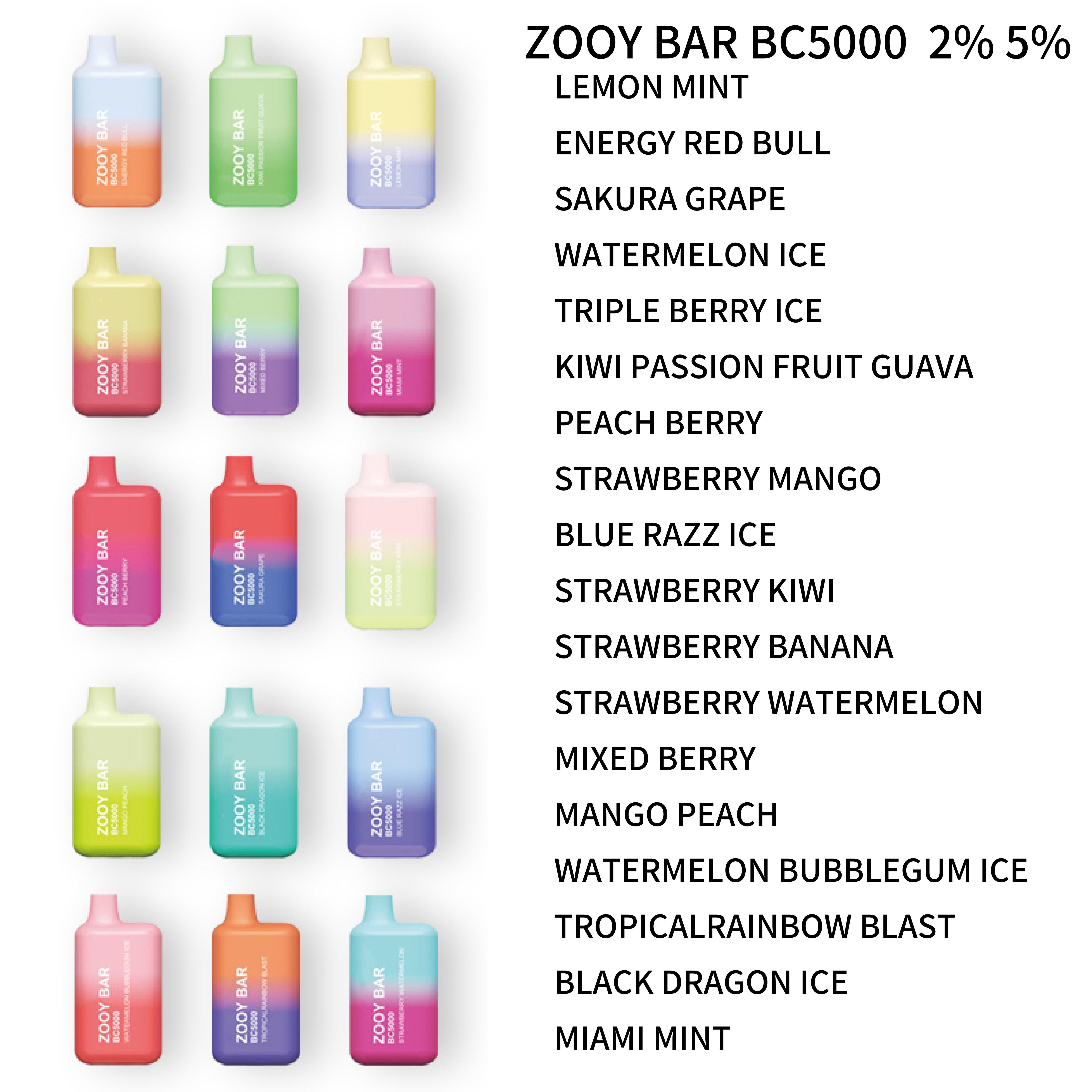 Zooy Bar BC5000-Tell USフレーバー