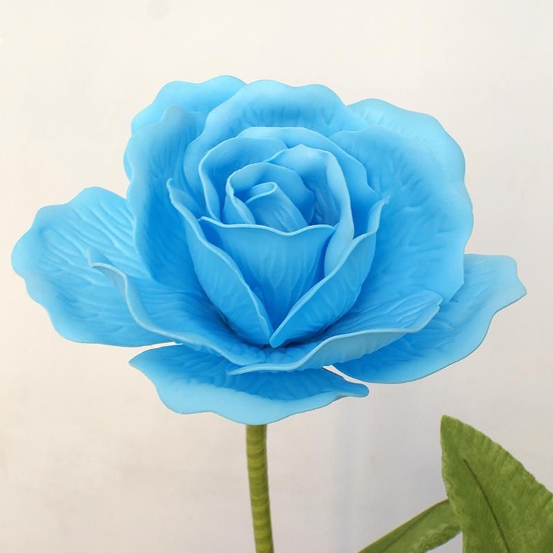 tête de fleur bleue