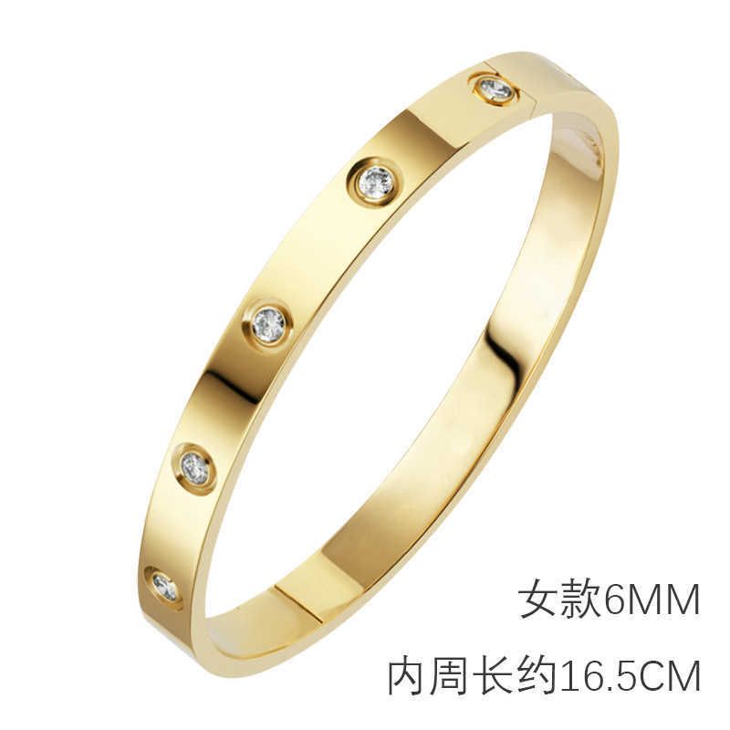 Bracelet d'or Love Small Ring Mouth 58