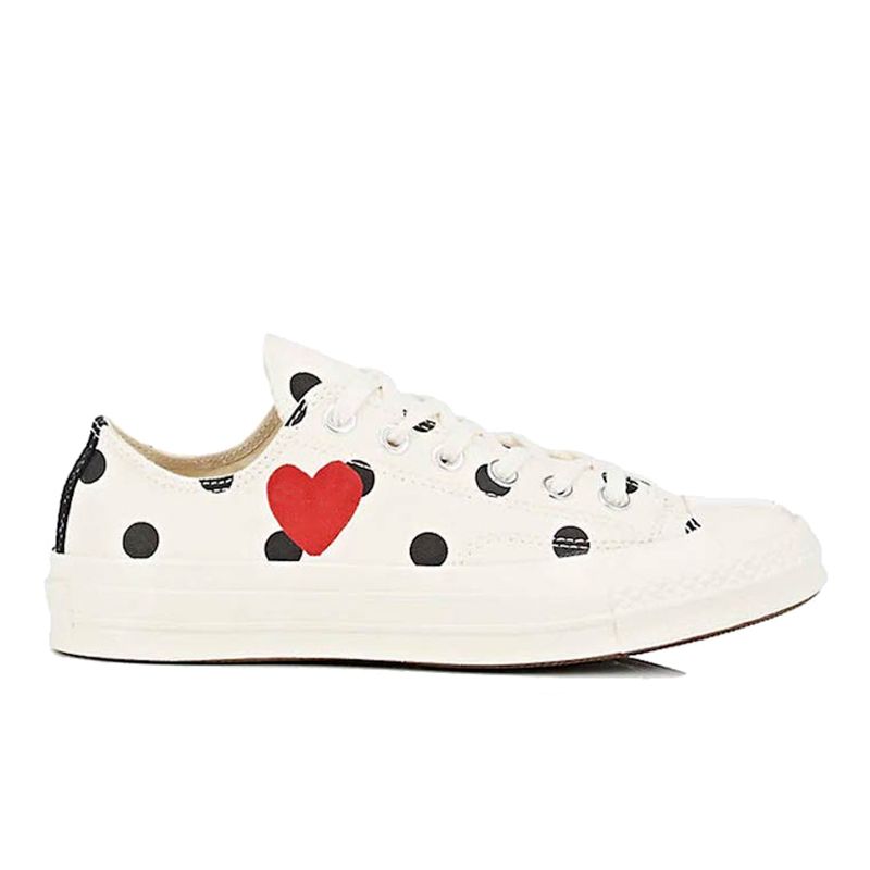 Polka Dot White Low