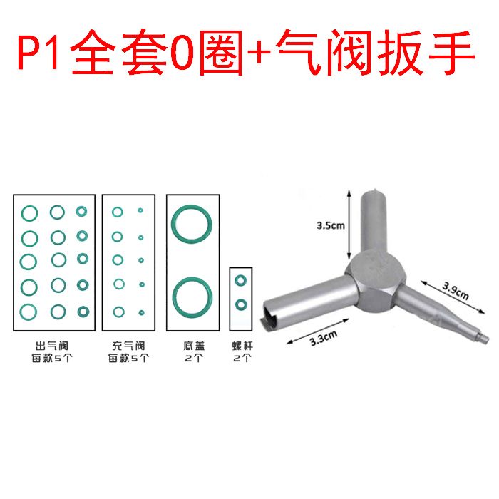 Complete set of O-rings and air valve wr