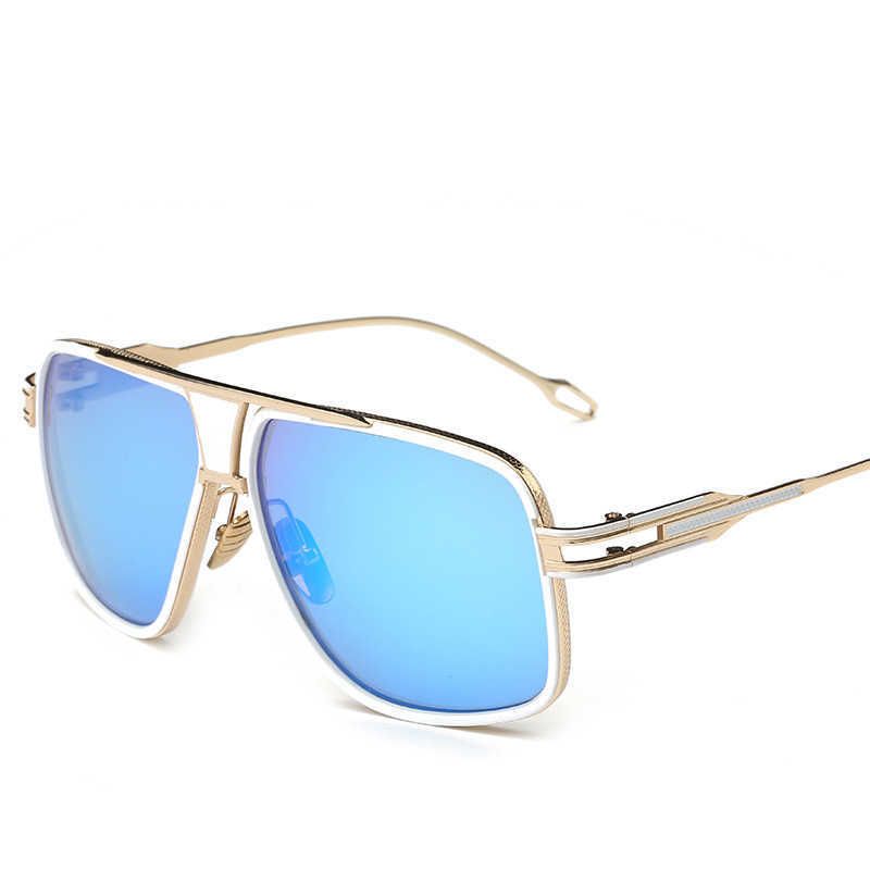 Ice Blue with Gold Frame