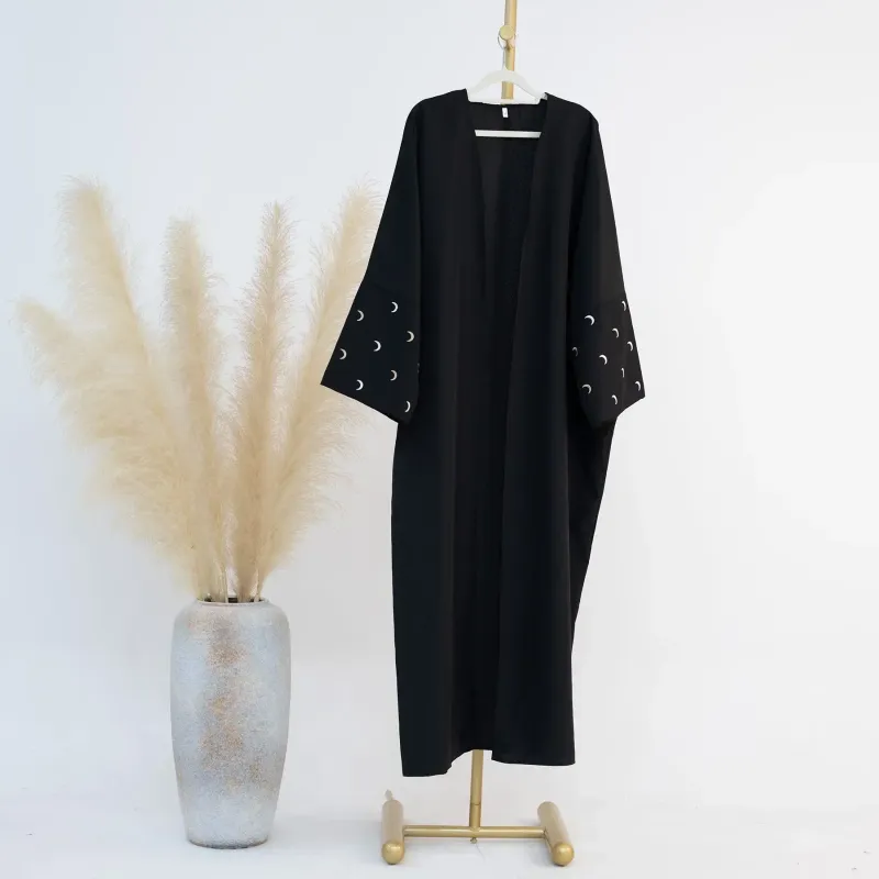 XL nero solo abaya