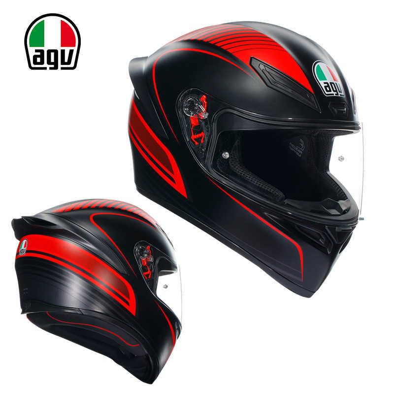 Agv-k1s-warmup-matt-preto-vermelho Fosco