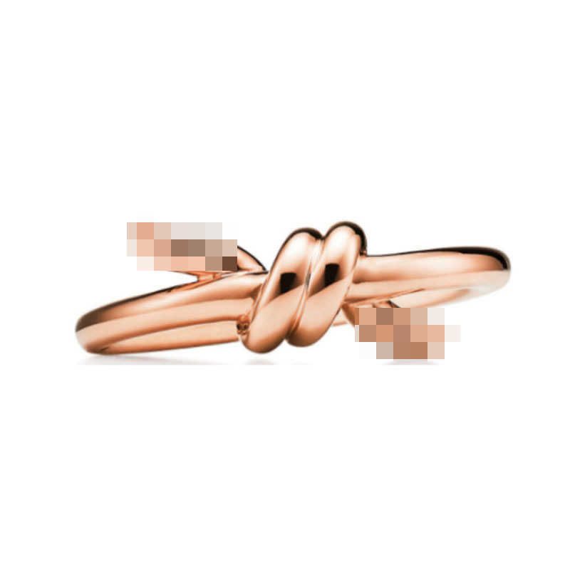 Rope Knot Diamond Free Rose Gold