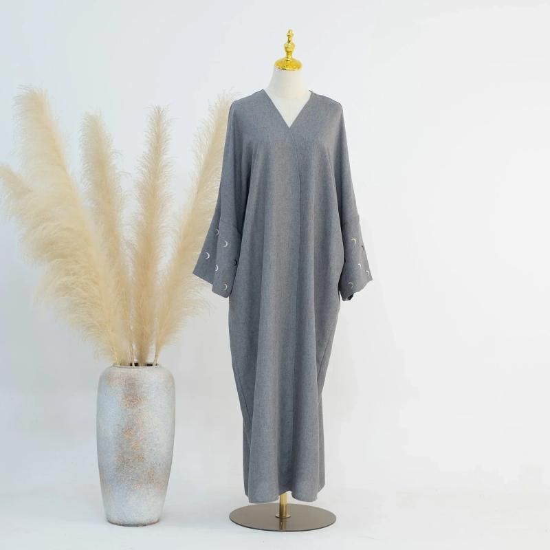 XL grigio solo abaya