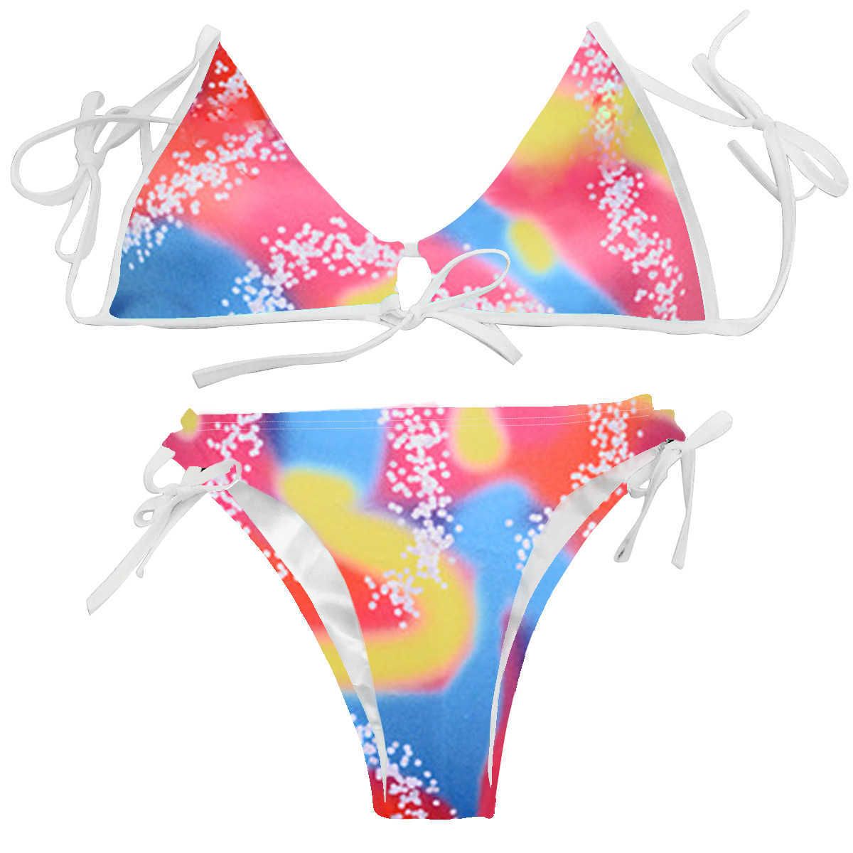 Maillot de bain arc-en-ciel