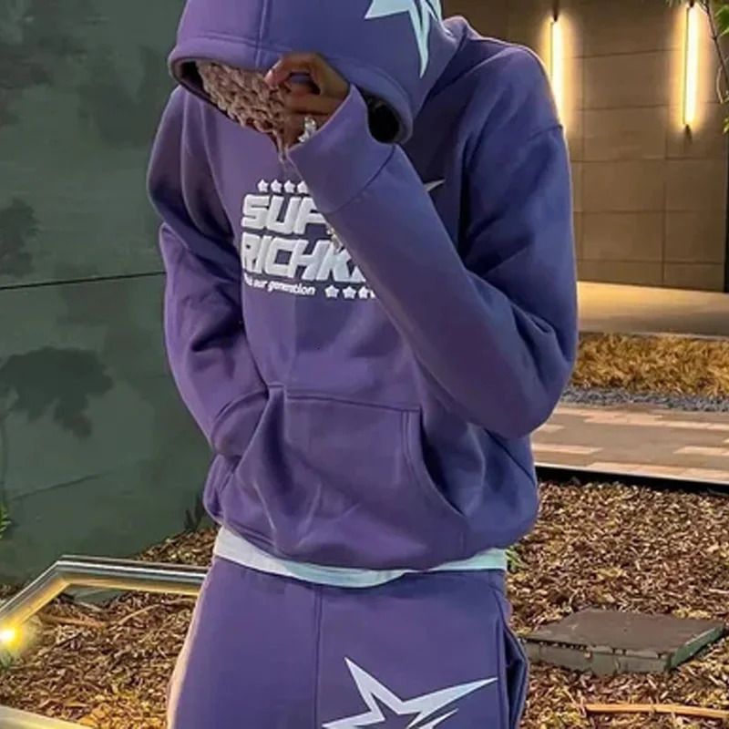 Sweat ￠ capuche violet