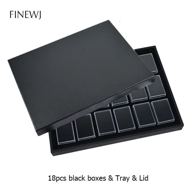 Lid Tray Black Boxes