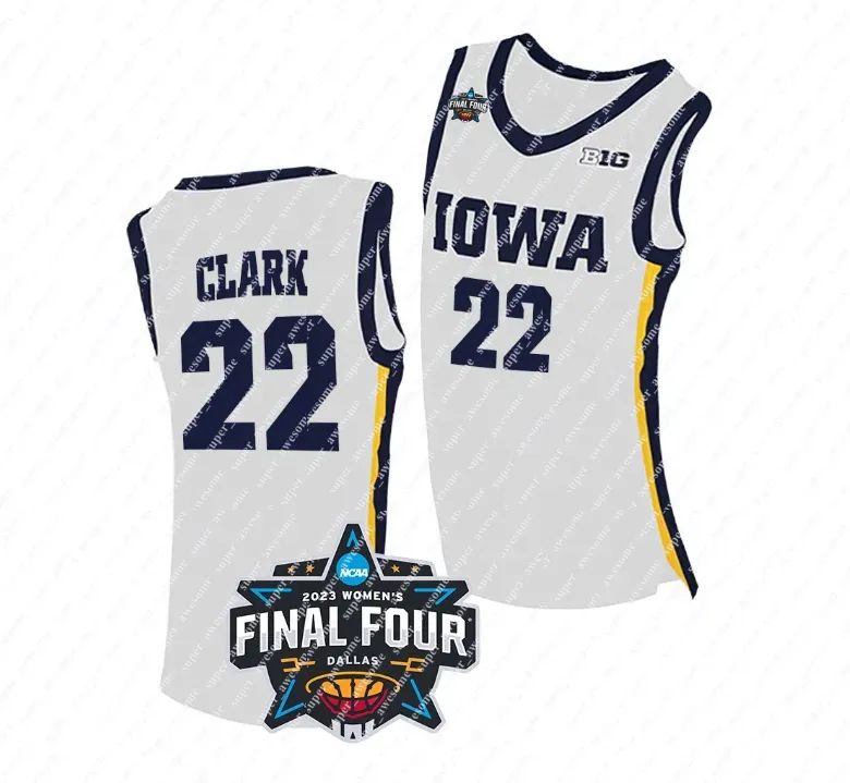 white with 2023 final four patch