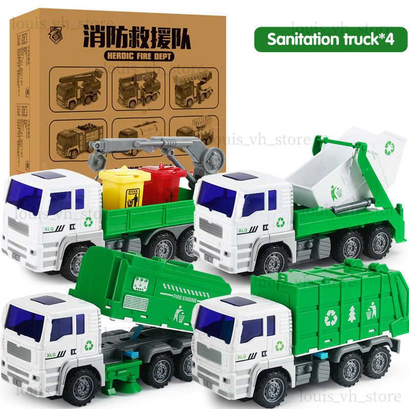 4pcs Rubbish Truck b