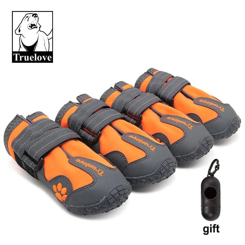 Оранжевые собачьи обувь-размер 2