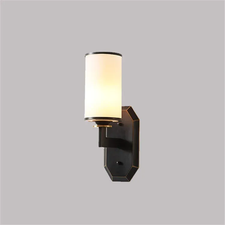 E27 Light Source Head Wall Lamp Black1