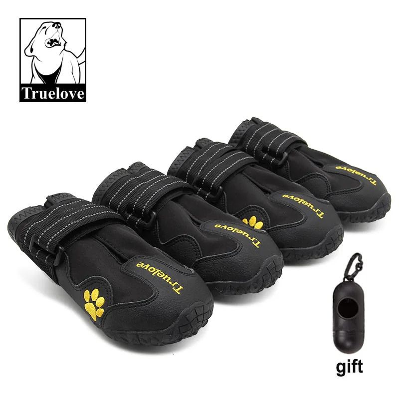 Черная Обувь для собак-5 Размера