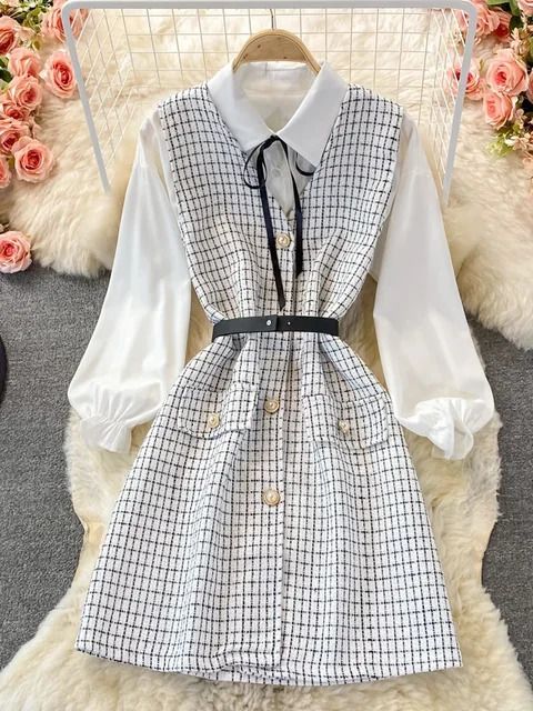 Vest Dress Set c