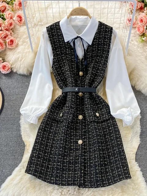 Vest Dress Set b