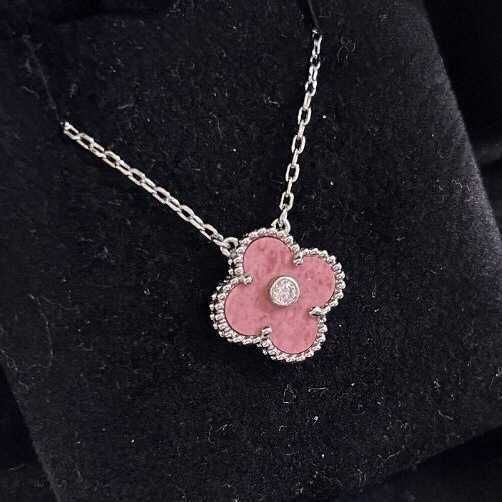 Platinum Rose Pink Diamond Necklace