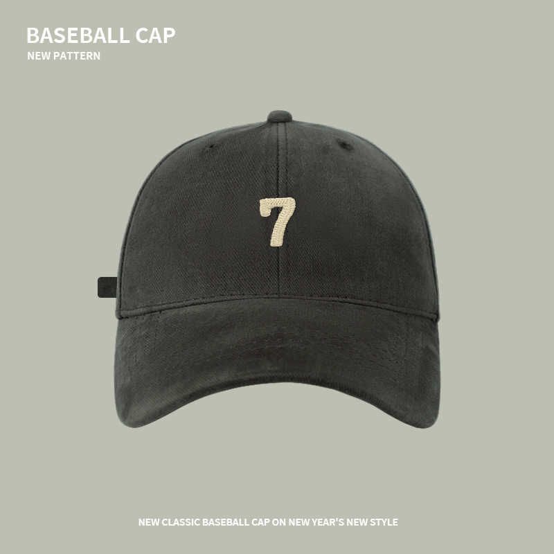 Casquette de baseball 106 gris foncé brossé 7