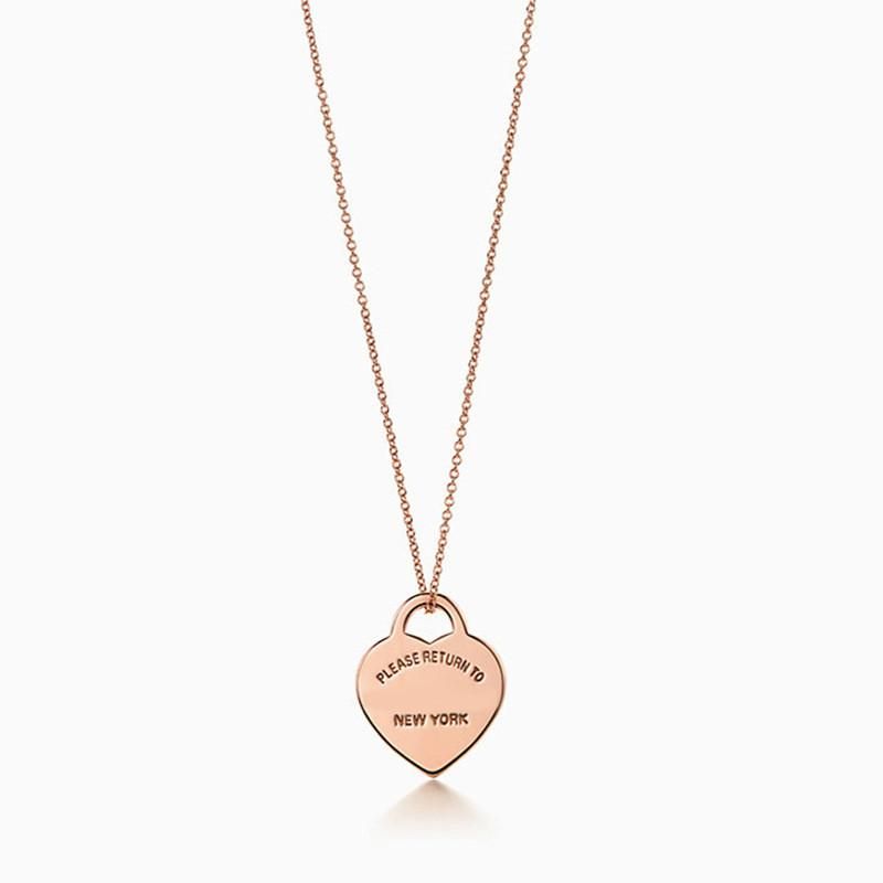 Rose gold heart-shaped